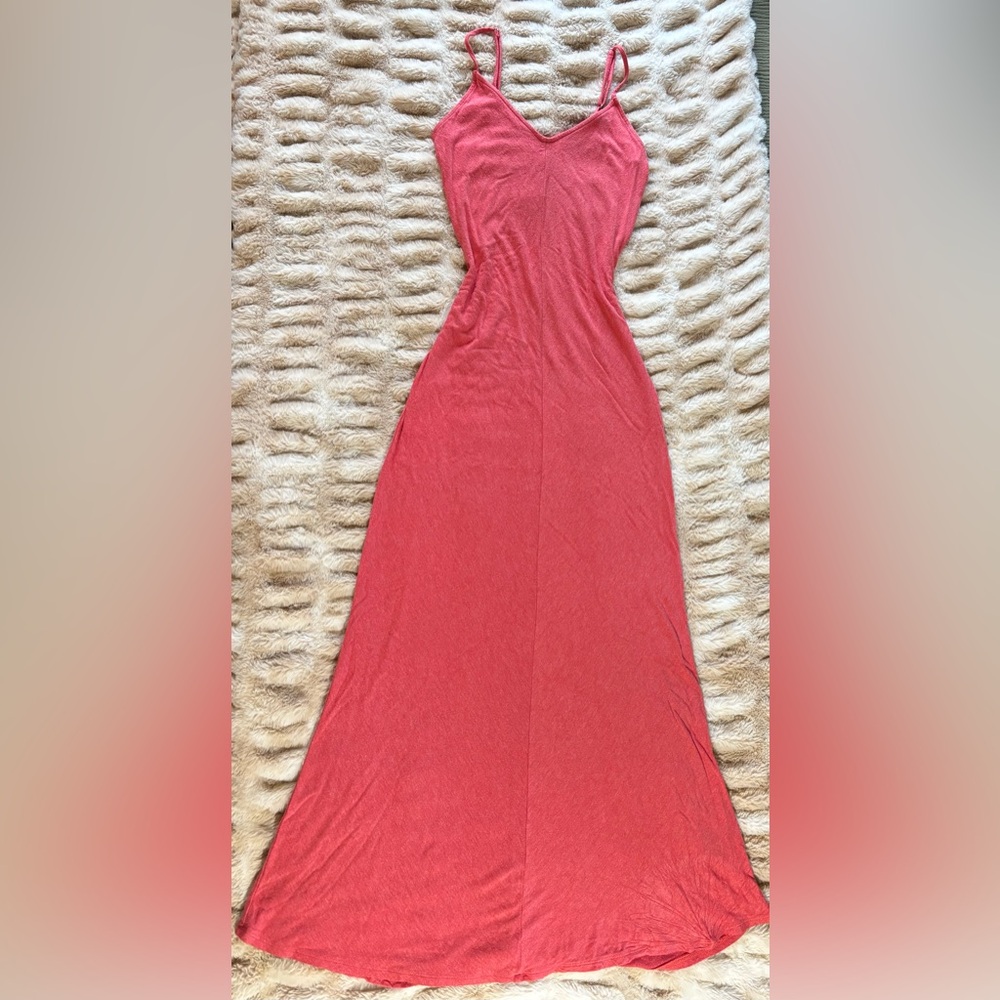Mossimo Supply Co. - Coral Sleeveless Floor Length Maxi Dress